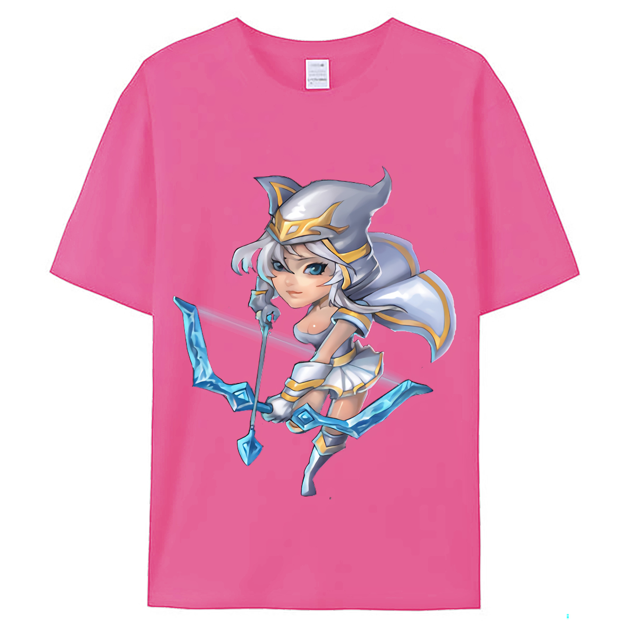 （画像用） リーグ・オブ・レジェンド League of Legends LOL レディースカジュアルプリントTシャツ（綿100％）